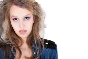 Naklejka premium Punky girl portait