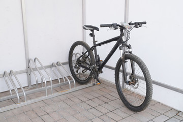 Fototapeta na wymiar bicycle on a parking