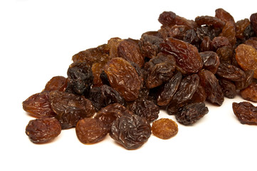 raisins isolated on white background