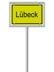 Lübeck - Ortsschild