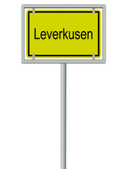 Leverkusen - Ortsschild