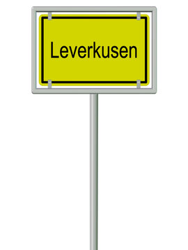 Leverkusen - Ortsschild
