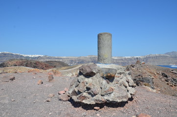&icirc;le volcanique pr&egrave;s de Santorin, Gr&egrave;ce