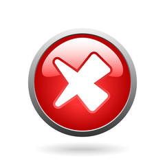 Obraz premium vector red check mark button