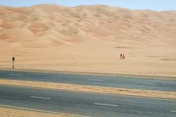Stangers in the Liwa desert