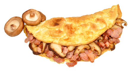 Bacon And Mushroom Omelette