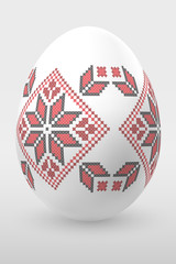 Egg with beautiful ornament