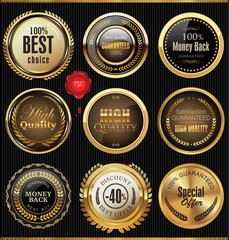 Premium quality badges and labels