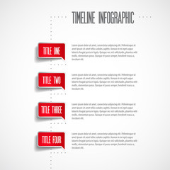 Vector Infographic timeline report template