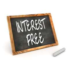 Obraz premium Interest Free Blackboard