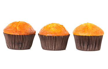 muffins, cupcakes isolated