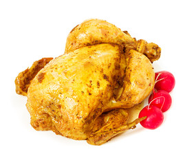 baked, roast chicken