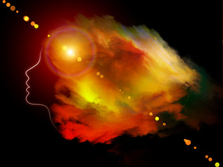 Fototapeta na wymiar Girl Nebula
