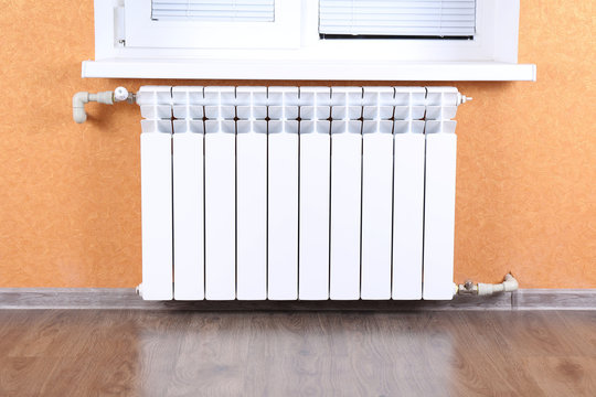 Heating radiator in room