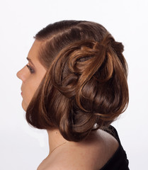 Modern hairstyle detail