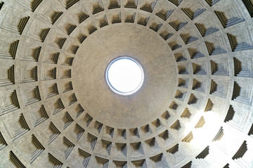 Obraz premium Under the dome of Pantheon, Rome, Italy