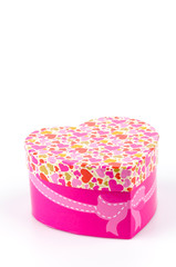 Gift box isolated white background