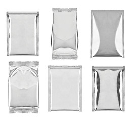 aluminum foil bag package template food