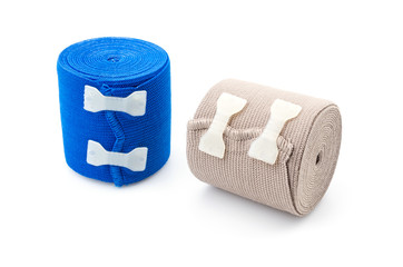Elastic bandage isolated white background