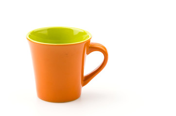 Isolated Orange mug