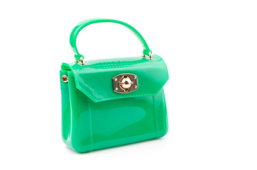 Handbag isolated white background