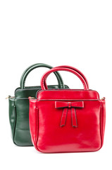 Handbag isolated white background