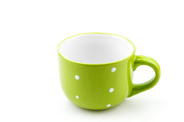 green mug isolated