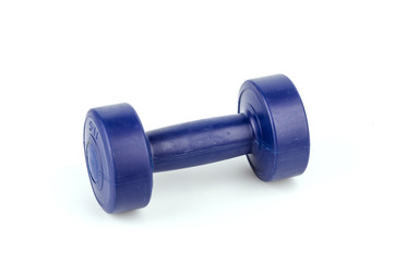 Dumbbells isolated white background