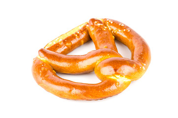 Pretzel isolated white background