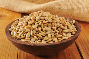 Roasted, salted sunflower seeds