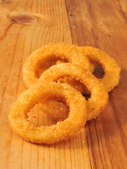 Golden onion rings