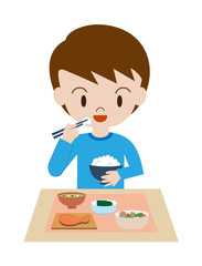 食事をする子供