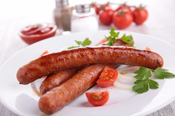 grilled sausage
