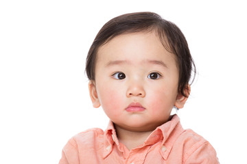 Asian baby boy portrait