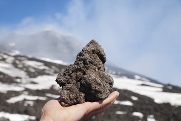 Lava rock.