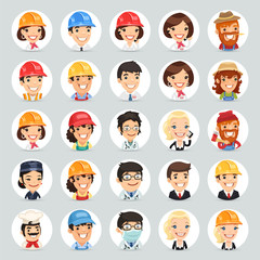 Professions Vector Characters Icons Set1.2