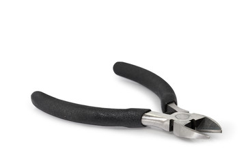 Fototapeta premium black pliers on a white background