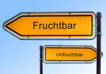 Strassenschild 5 - Fruchtbar