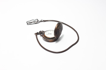 Wrist watch on white background