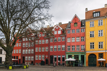 Naklejka premium square in the Centre of Copenhagen