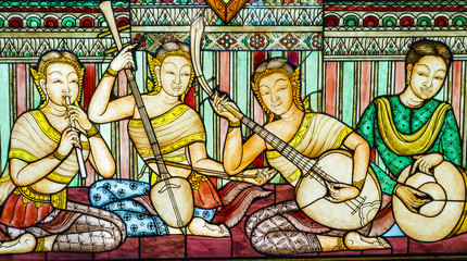 thai art stain glass
