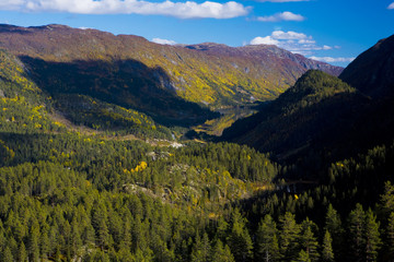 landscape of Southern Vestlandet, Norway