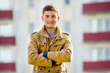 Obraz premium Handsome confident man with a friendly smile
