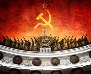 Photo sur Plexiglas Lieux asiatiques soviet communistic background