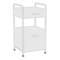 cartoon image of medical table