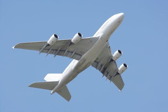 Airbus A380 fly-by