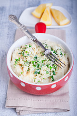 Fish pie with celery root