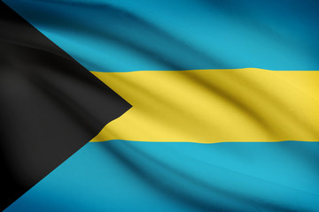 Series of ruffled flags. Bahamas.