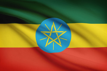 Series of flags. Federal Democratic Republic of Ethiopia.