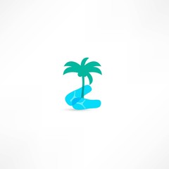 Fototapeta na wymiar beach flip flops icon
